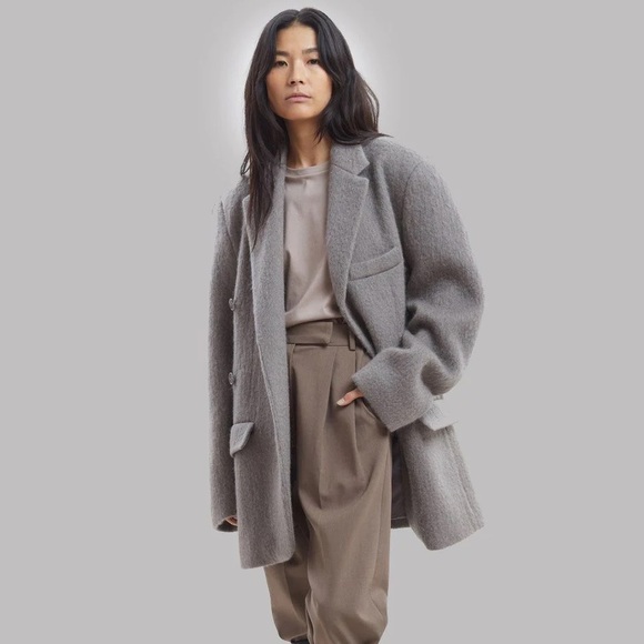 FRANKIE SHOP MABEL BLAZER, 2 boutons manquants OS oversize - Picture 10 of 12